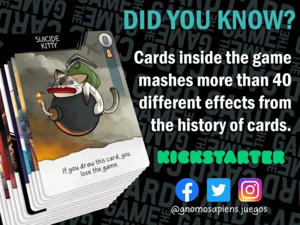 Card Game: The Game Card + 15 Cartas exclusivas Kickstarter
