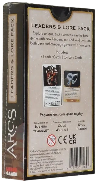 Arcs: Leaders & Lore Pack