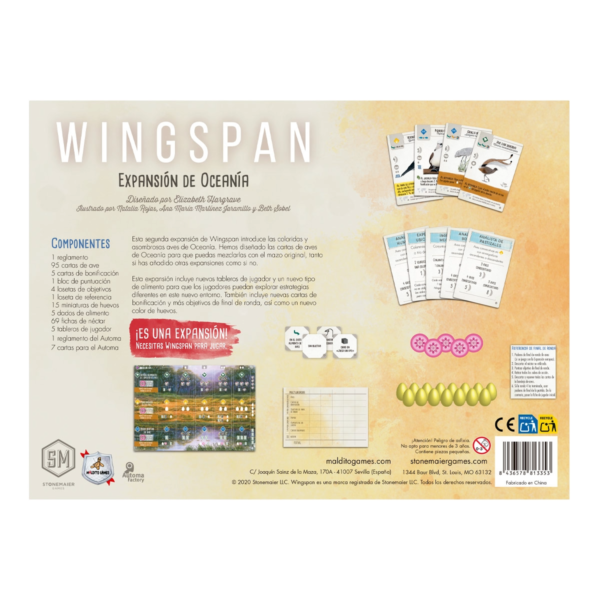 WINGSPAN OCEANIA 1 Wingspan: Expansión de Oceanía