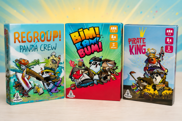 Pack Pandas: ¡Bim! Bam! Bum! + Pirate King + Regroup! Panda Crew