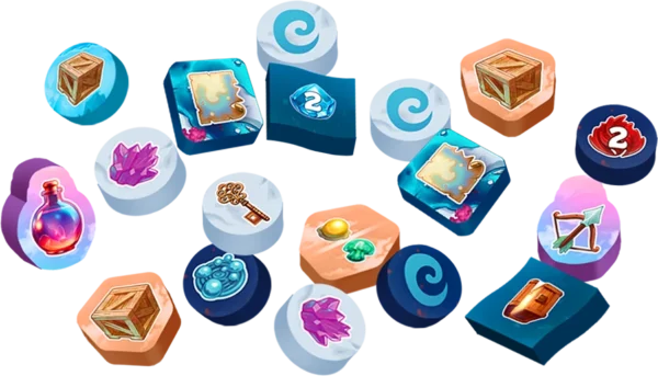 FLOE Wooden Tokens FLOE: Wooden Token Set (Preventa)