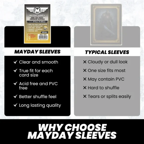 Mayday micas Micas Mayday Games – Mini USA (41 x 63 mm) – 100 piezas
