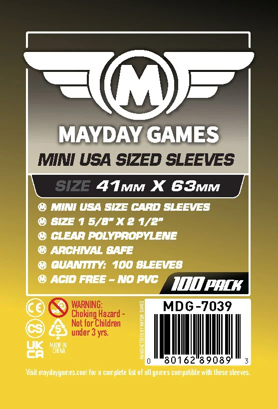 Micas 41 x 63 Micas Mayday Games – Mini USA (41 x 63 mm) – 100 piezas