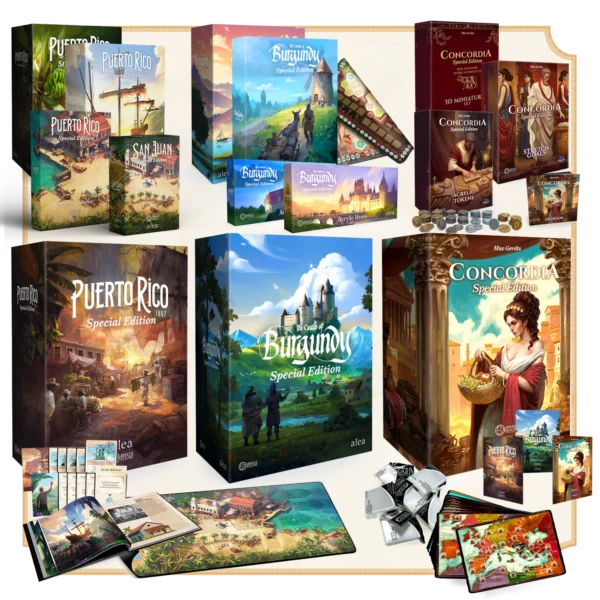 Special Editions Collector's Set: Concordia + Puerto Rico + Castillos de Borgoña (Preventa Español)