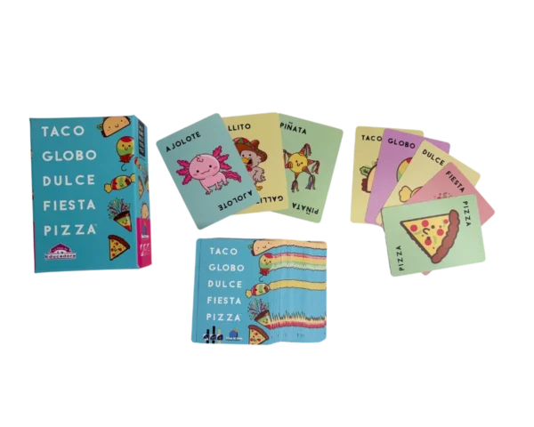 TACO, GLOBO, DULCE, FIESTA, PIZZA 1 Taco, Globo, Dulce, Fiesta, Pizza