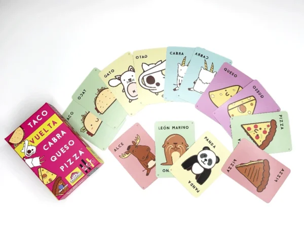 TACO, VUELTA, CABRA, QUESO, PIZZA 3 Taco, Vuelta, Cabra, Queso, Pizza